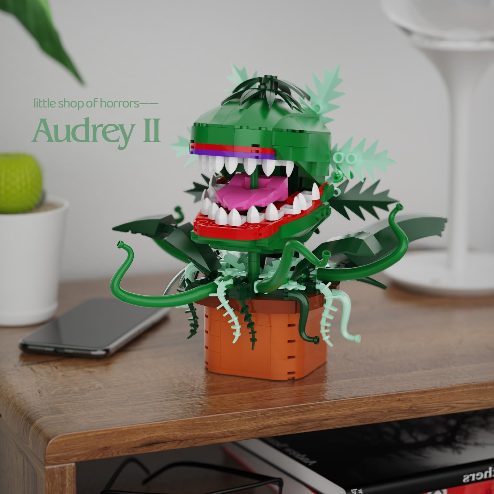 Foto 5 | Kit De Construcción Millionspring Audrey Ii Piranha Plant 457 Piezas - Venta Internacional.