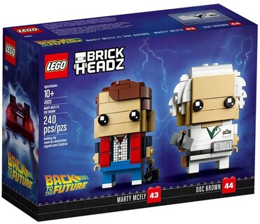 Foto 1 | Juguete De Construcción Lego Brickheadz Marty Mcfly Y Doc Brown - Venta Internacional.
