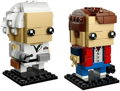 Foto 3 | Juguete De Construcción Lego Brickheadz Marty Mcfly Y Doc Brown - Venta Internacional.
