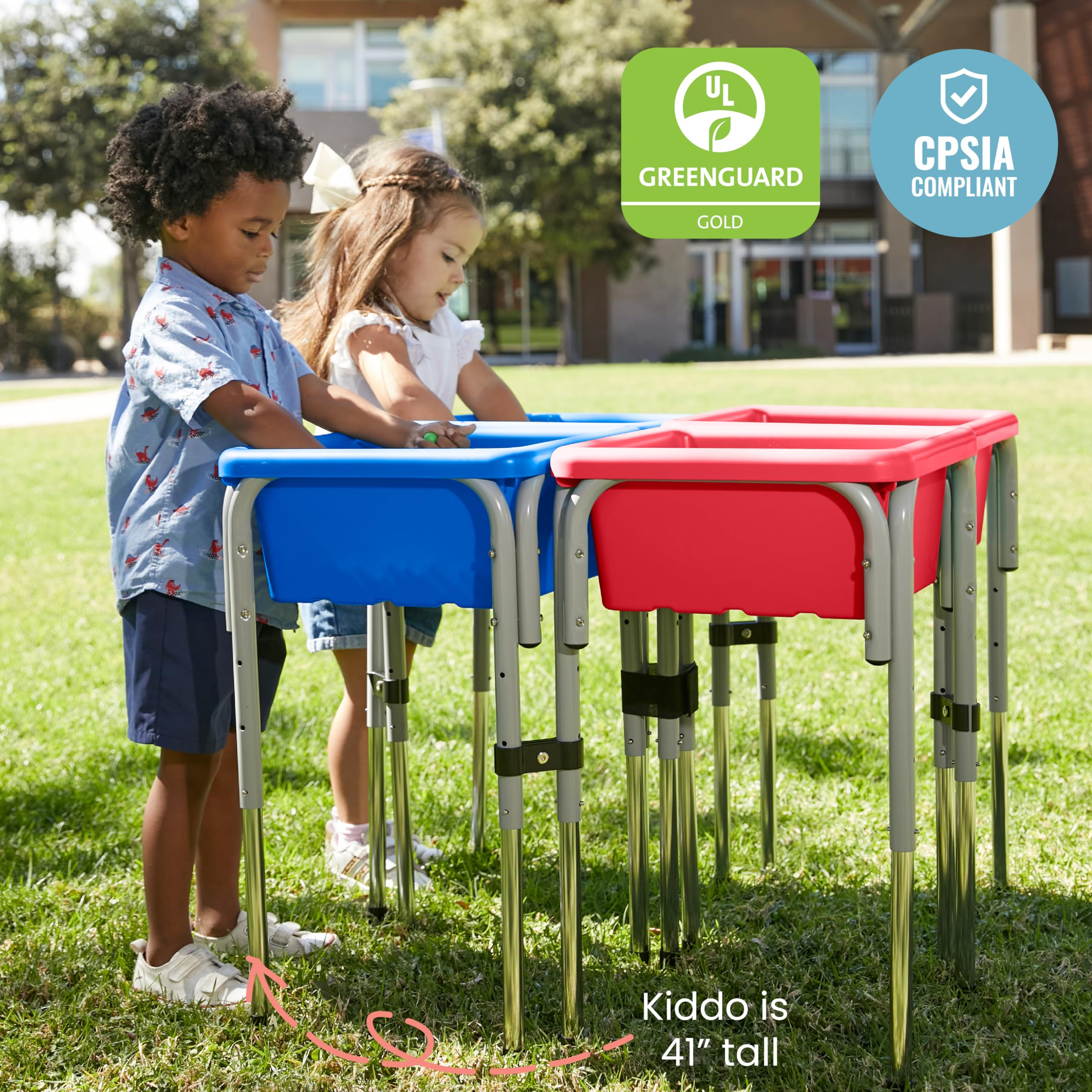 Foto 7 pulgar | Mesa De Juego Ajustable Con Arena Y Agua Ecr4kids De 4 Estaciones - Venta Internacional.