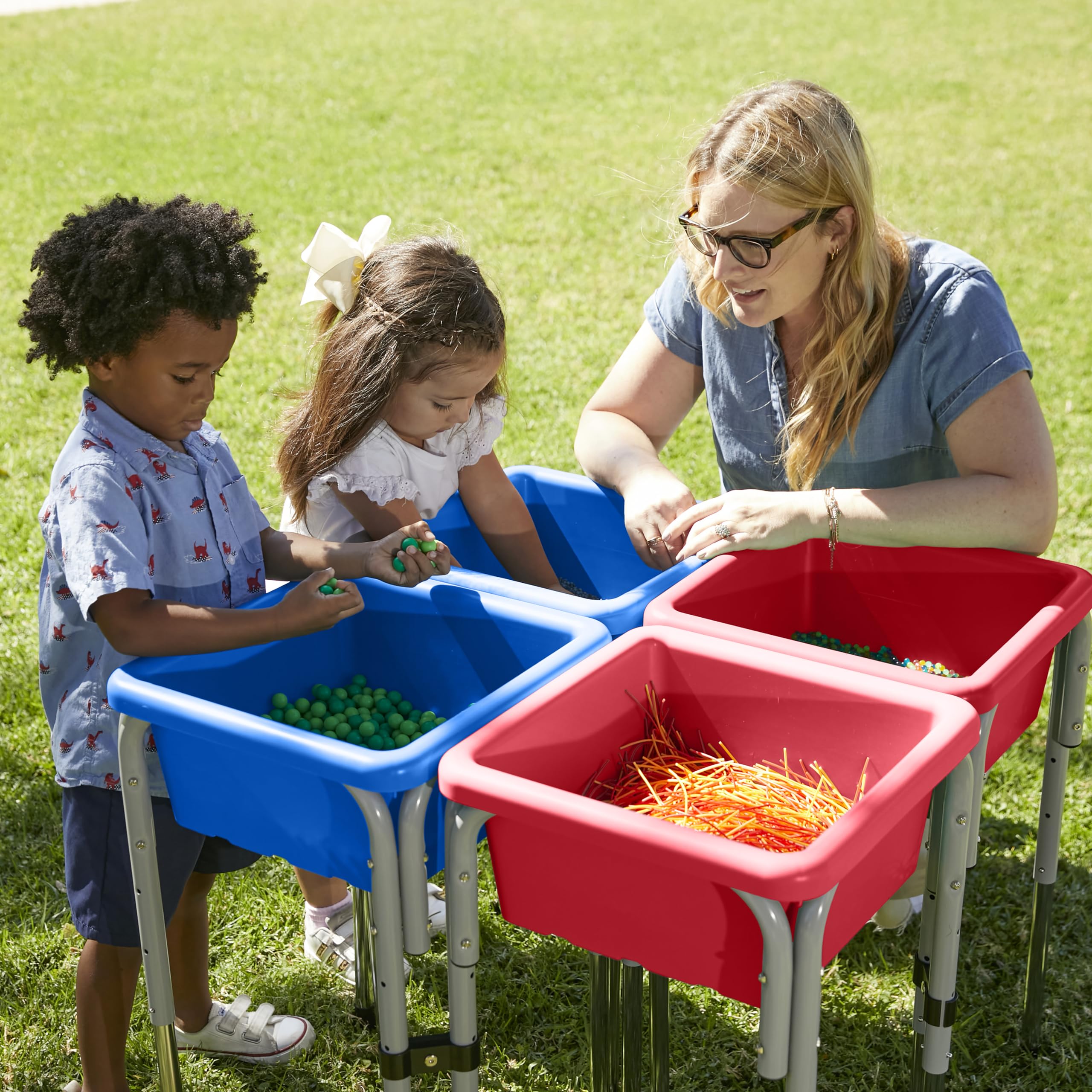 Foto 8 pulgar | Mesa De Juego Ajustable Con Arena Y Agua Ecr4kids De 4 Estaciones - Venta Internacional.