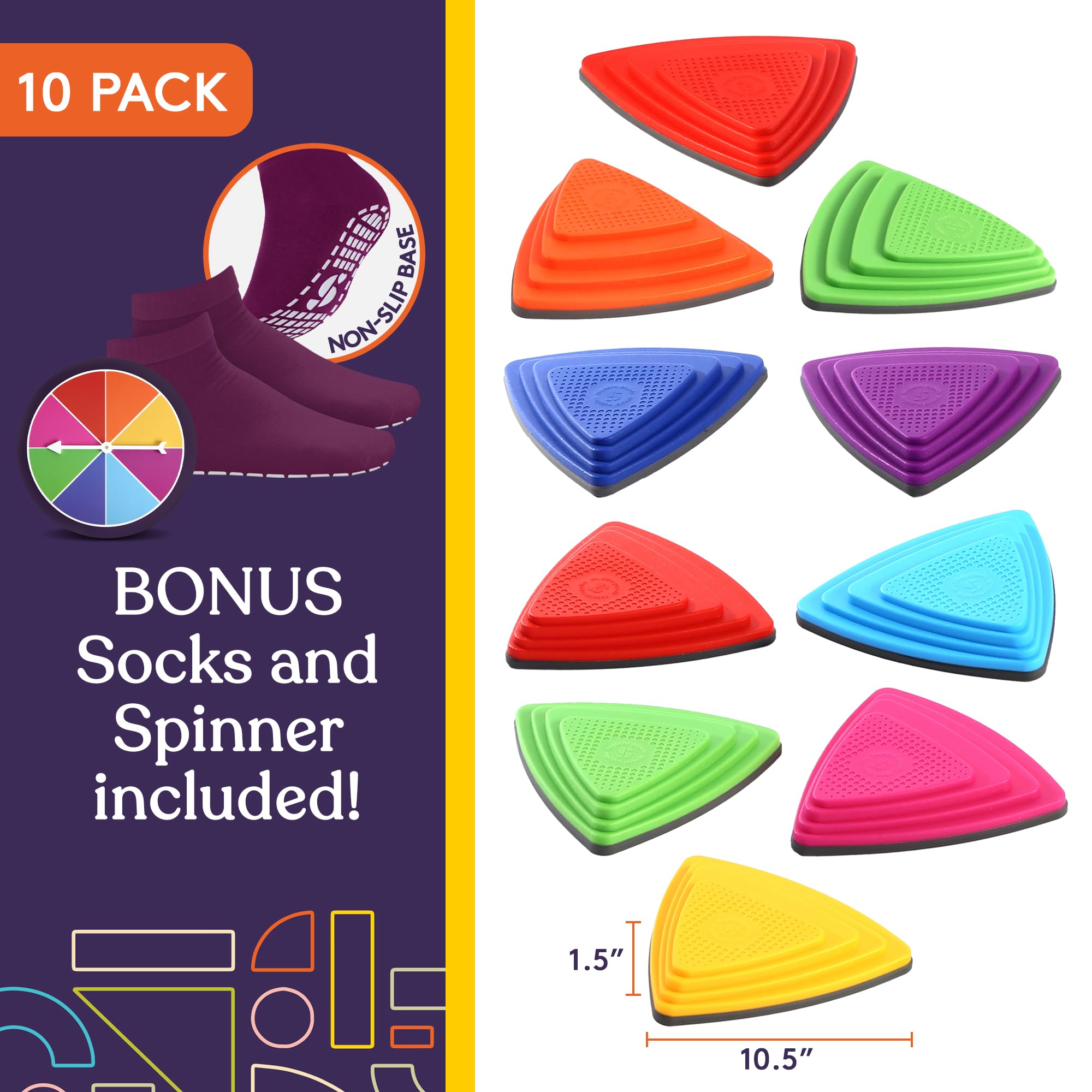 Foto 3 pulgar | Stepping Stones Special Supplies, 10 Bloques De Equilibrio Para Niños - Venta Internacional.