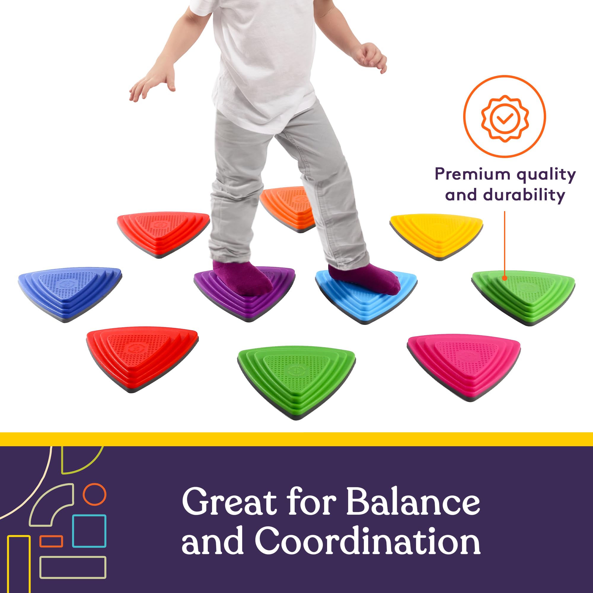 Foto 4 pulgar | Stepping Stones Special Supplies, 10 Bloques De Equilibrio Para Niños - Venta Internacional.