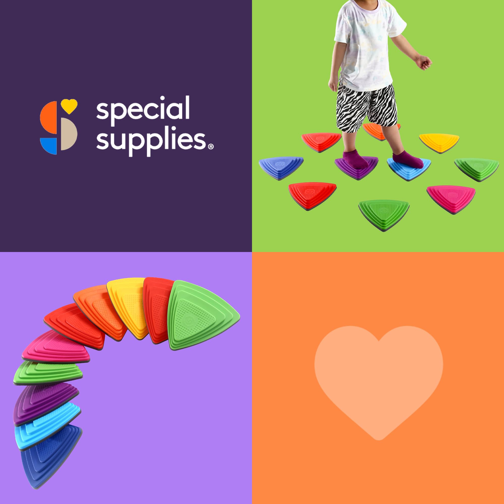 Foto 8 pulgar | Stepping Stones Special Supplies, 10 Bloques De Equilibrio Para Niños - Venta Internacional.