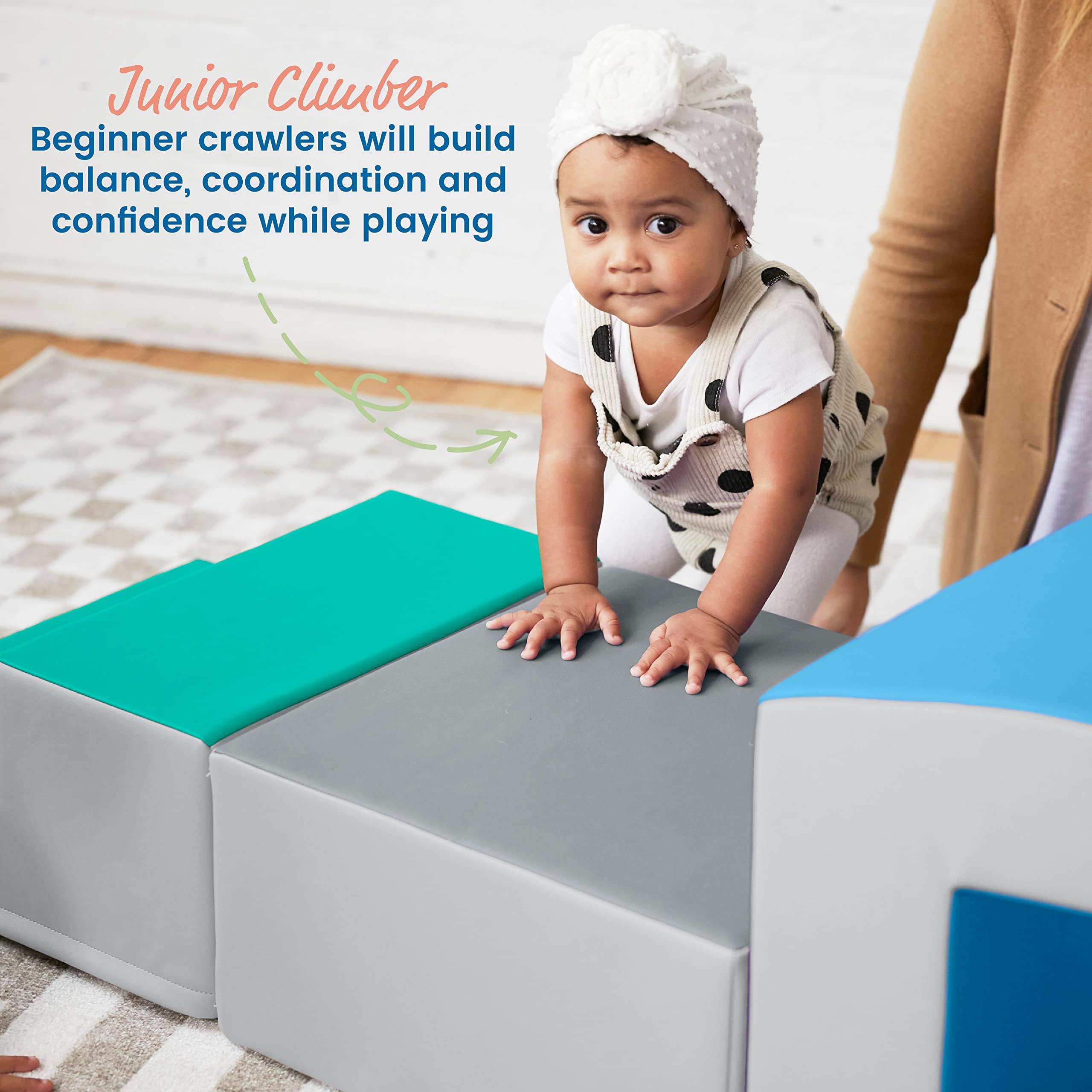 Foto 4 pulgar | Pedestal Playset Ecr4kids Softzone Junior Mix N' Match Gris - Venta Internacional.