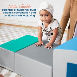Foto 3 | Pedestal Playset Ecr4kids Softzone Junior Mix N' Match Gris - Venta Internacional.