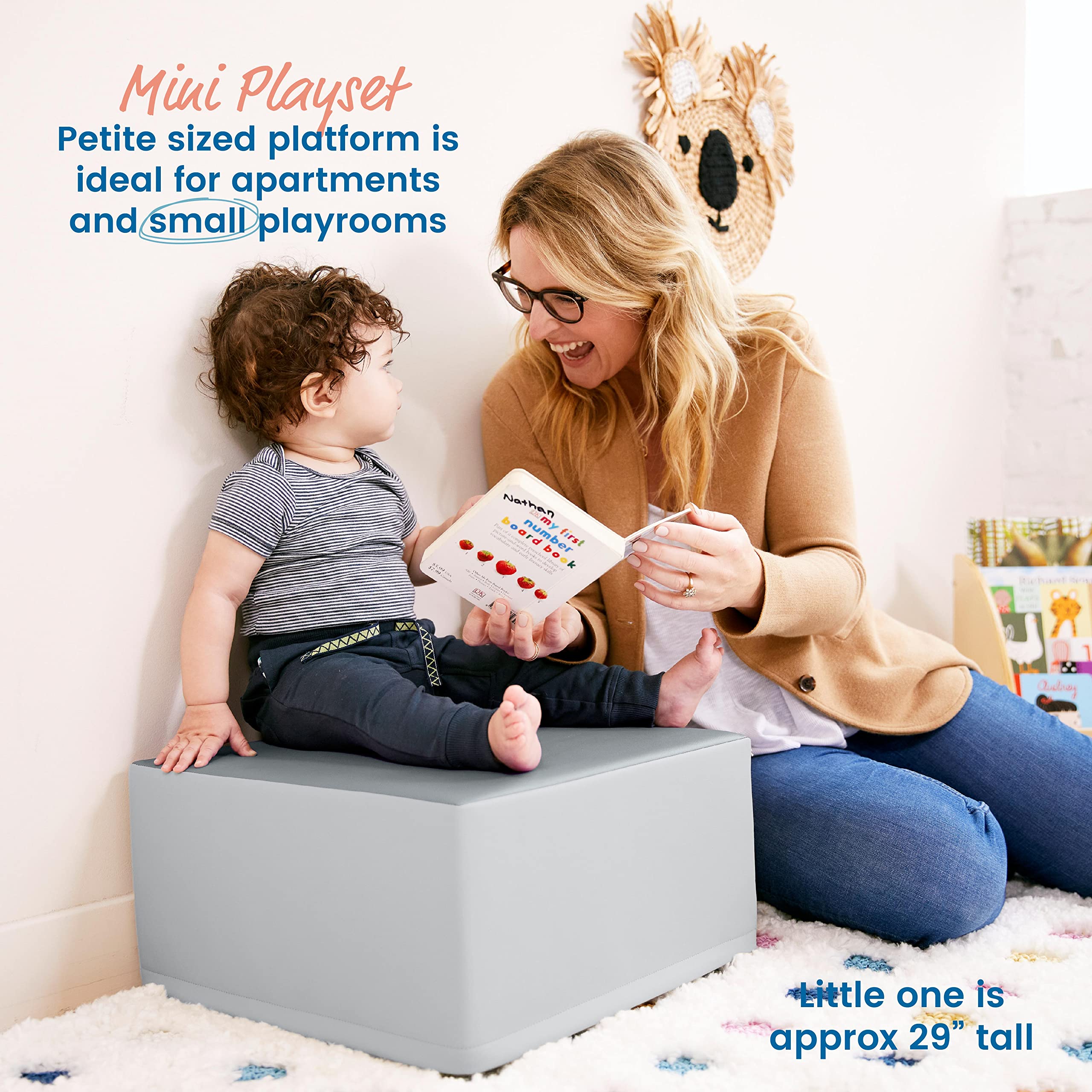 Foto 5 pulgar | Pedestal Playset Ecr4kids Softzone Junior Mix N' Match Gris - Venta Internacional.
