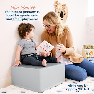 Foto 4 | Pedestal Playset Ecr4kids Softzone Junior Mix N' Match Gris - Venta Internacional.
