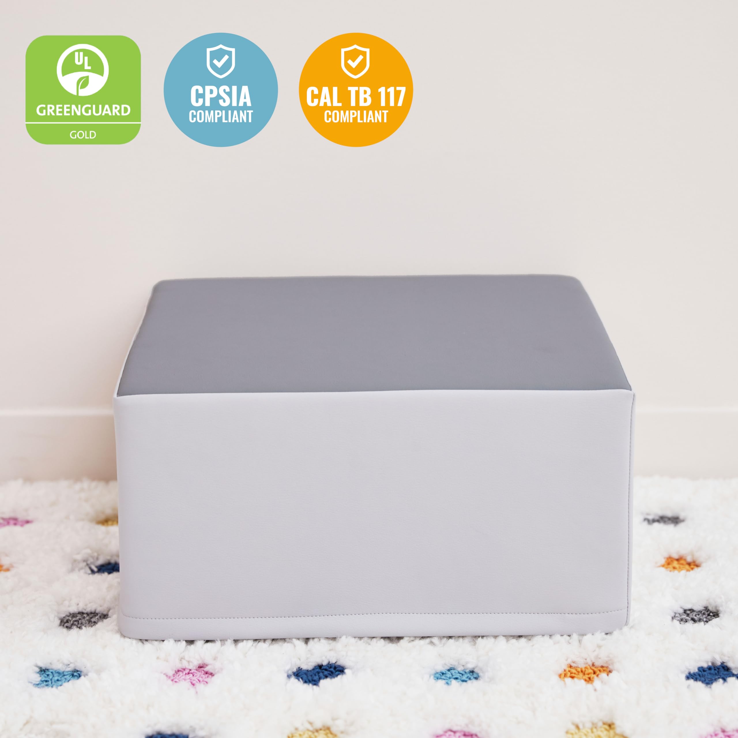 Foto 7 pulgar | Pedestal Playset Ecr4kids Softzone Junior Mix N' Match Gris - Venta Internacional.