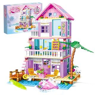 Foto 1 | Set De Construcción Jaeuzkjyda Seaside Villa Beach House Para Niñas De 8 A 12 Años - Venta Internacional.