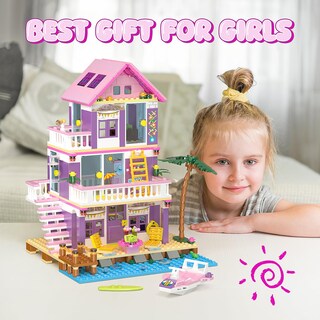 Foto 5 | Set De Construcción Jaeuzkjyda Seaside Villa Beach House Para Niñas De 8 A 12 Años - Venta Internacional.