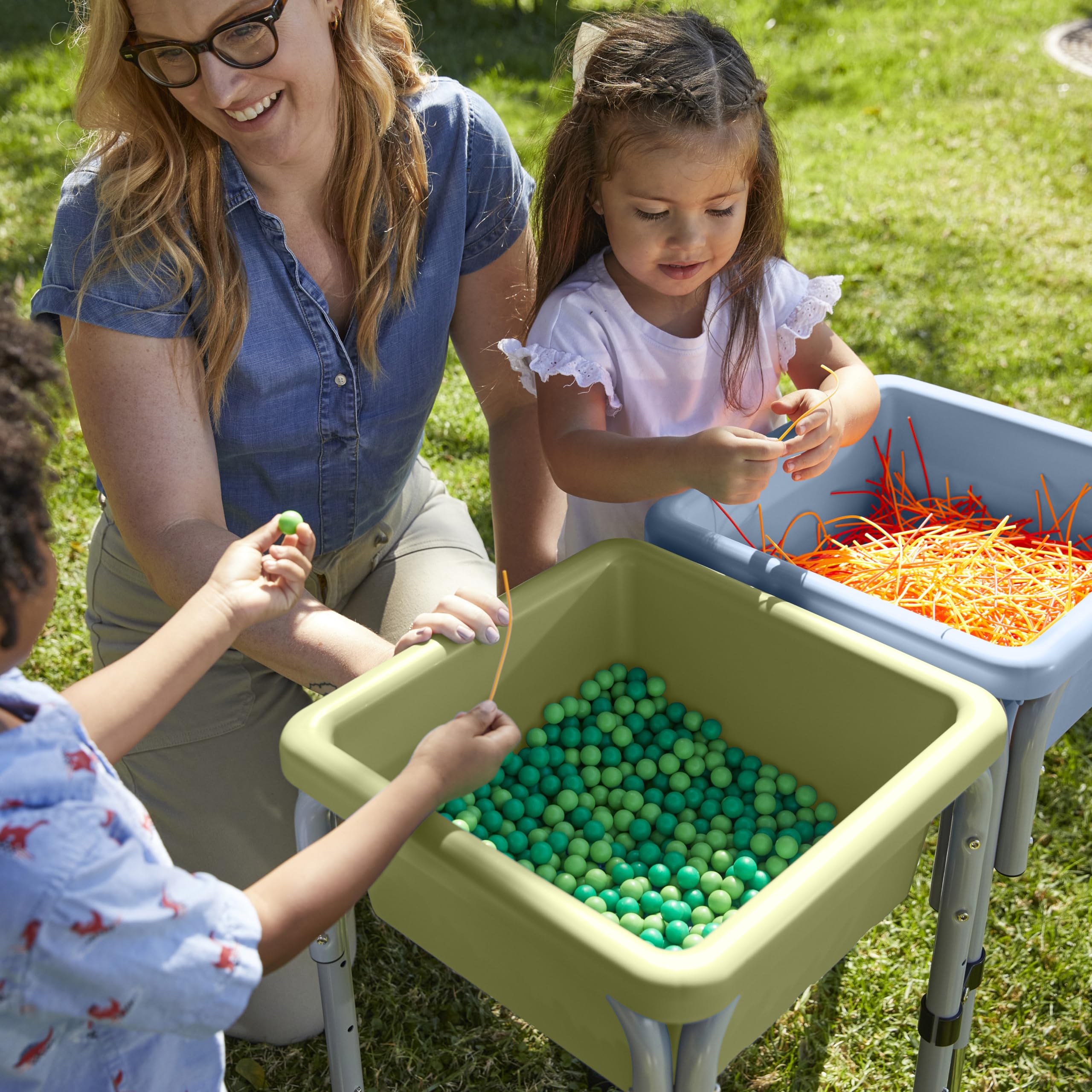 Foto 8 pulgar | Mesa De Juego Ajustable Con Arena Y Agua Ecr4kids De 2 Estaciones - Venta Internacional.