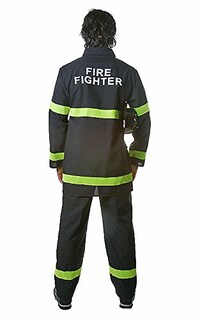 Foto 2 | Disfraz De Bombero Para Adultos Dress Up America, Negro, Xxl - Venta Internacional.