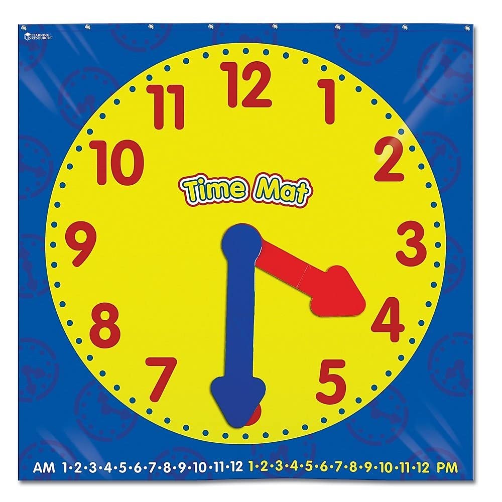 Foto 2 pulgar | Colchoneta De Actividades Learning Resources Time Con Reloj De Aprendizaje 5+ - Venta Internacional.