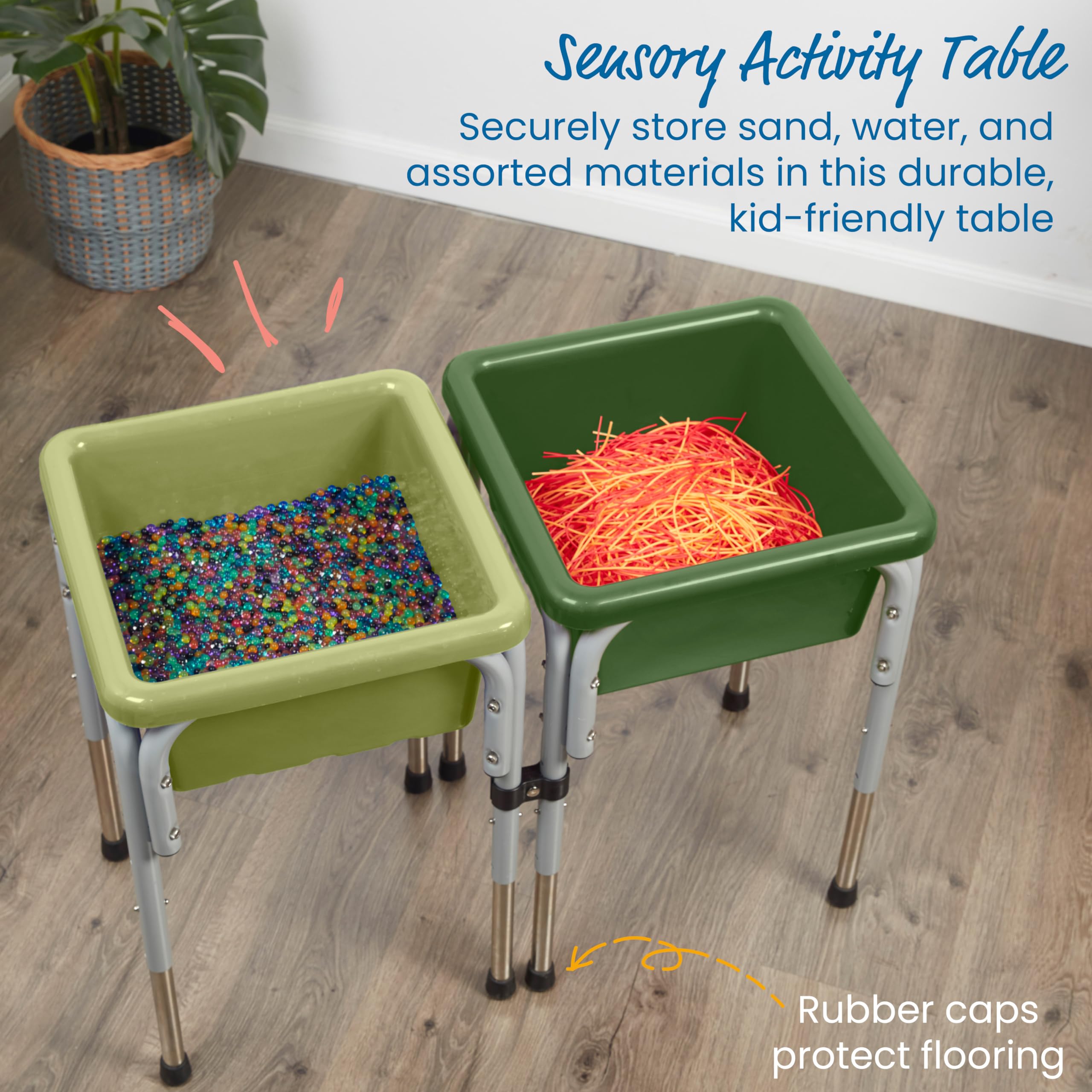 Foto 5 pulgar | Mesa De Juego Ecr4kids Con 2 Estaciones Ajustables Para Arena Y Agua - Venta Internacional.