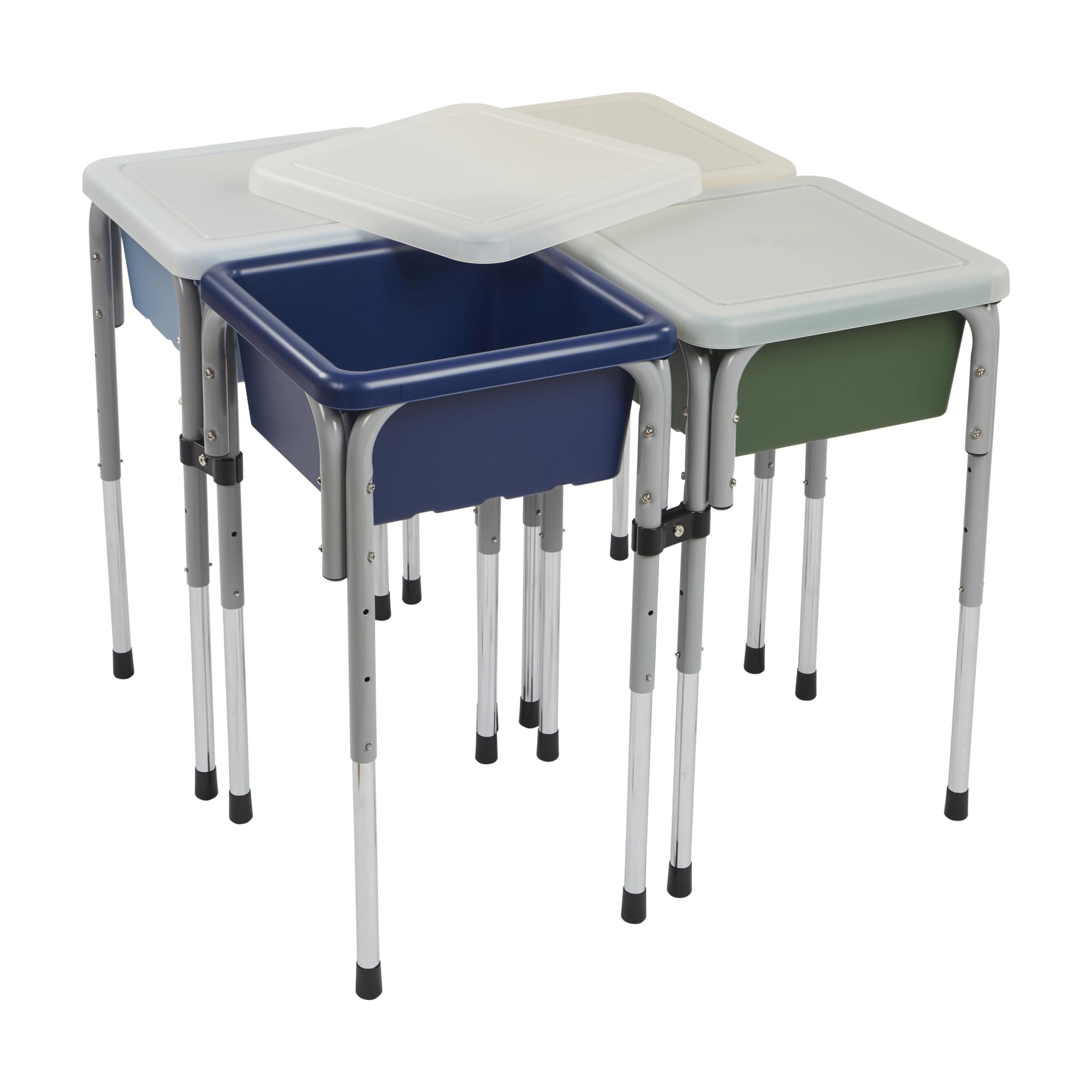 Foto 2 pulgar | Mesa De Juego Ecr4kids Con 4 Estaciones Ajustables Para Arena Y Agua - Venta Internacional.