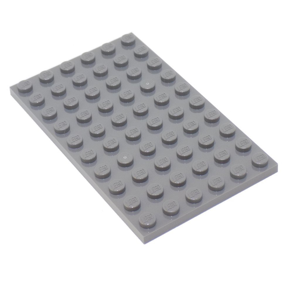 Foto 2 pulgar | Plato Lego Parts, Color Gris Oscuro (gris Piedra Oscuro), 6 X 10 - Venta Internacional.