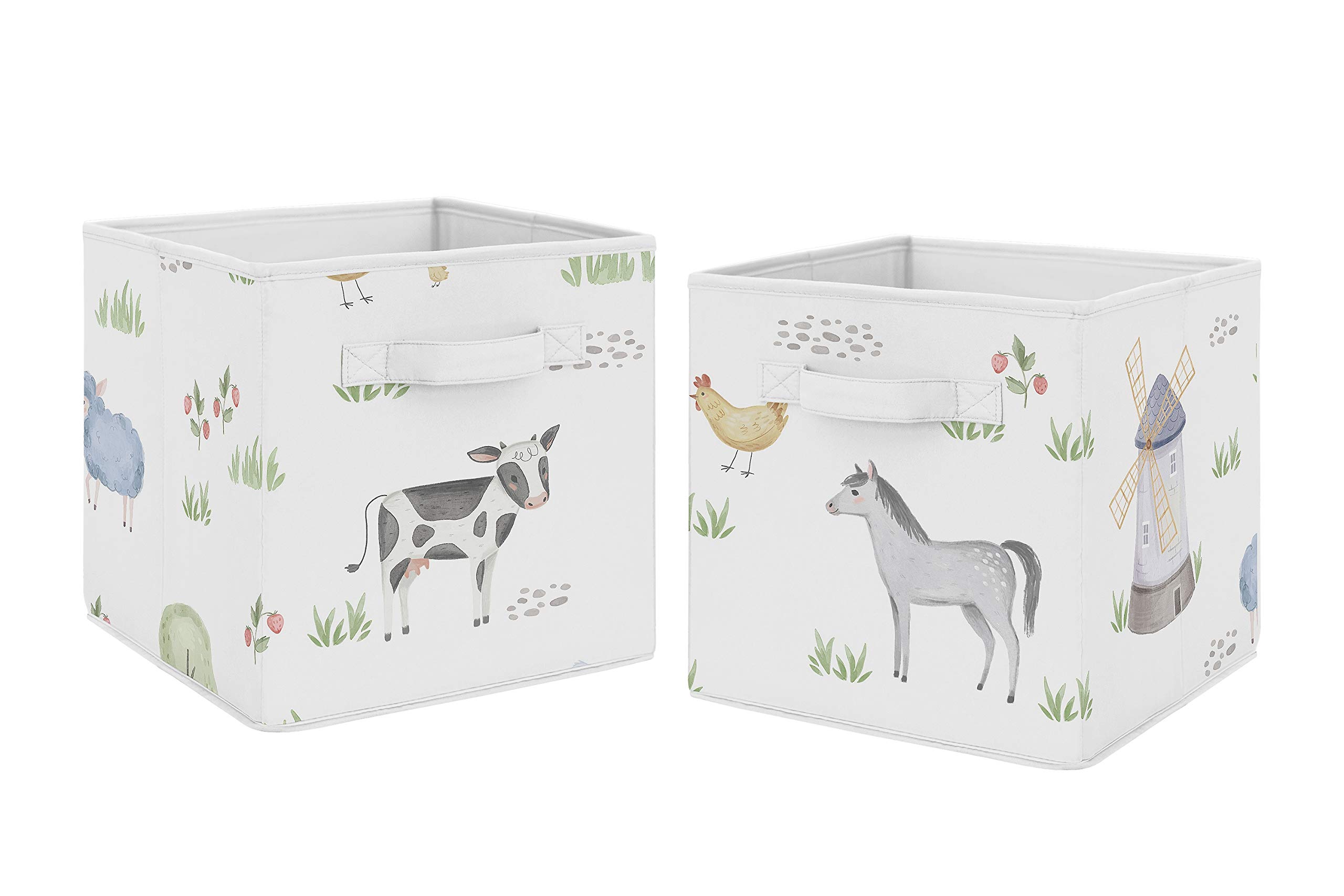 Foto 1 | Cubos De Almacenamiento Sweet Jojo Designs Farm Animals X2 - Venta Internacional.