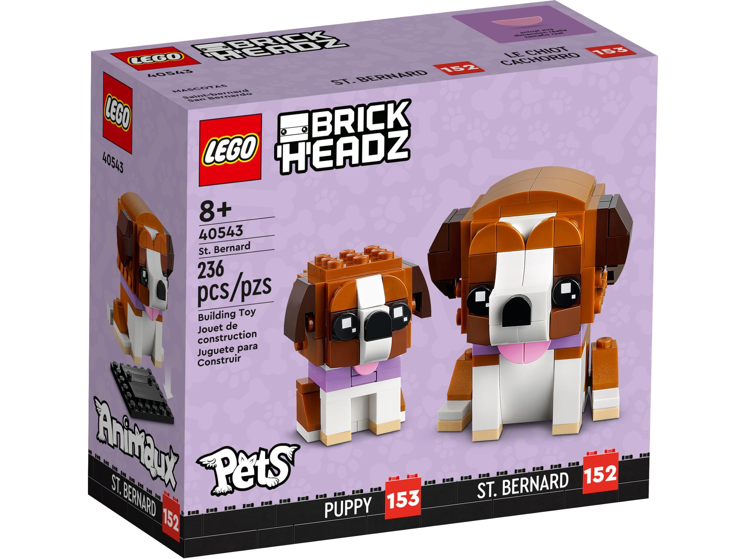 Foto 2 pulgar | Juguete Lego Brickheadz San Bernardo Para Perro Y Cachorro 40543 - Venta Internacional.