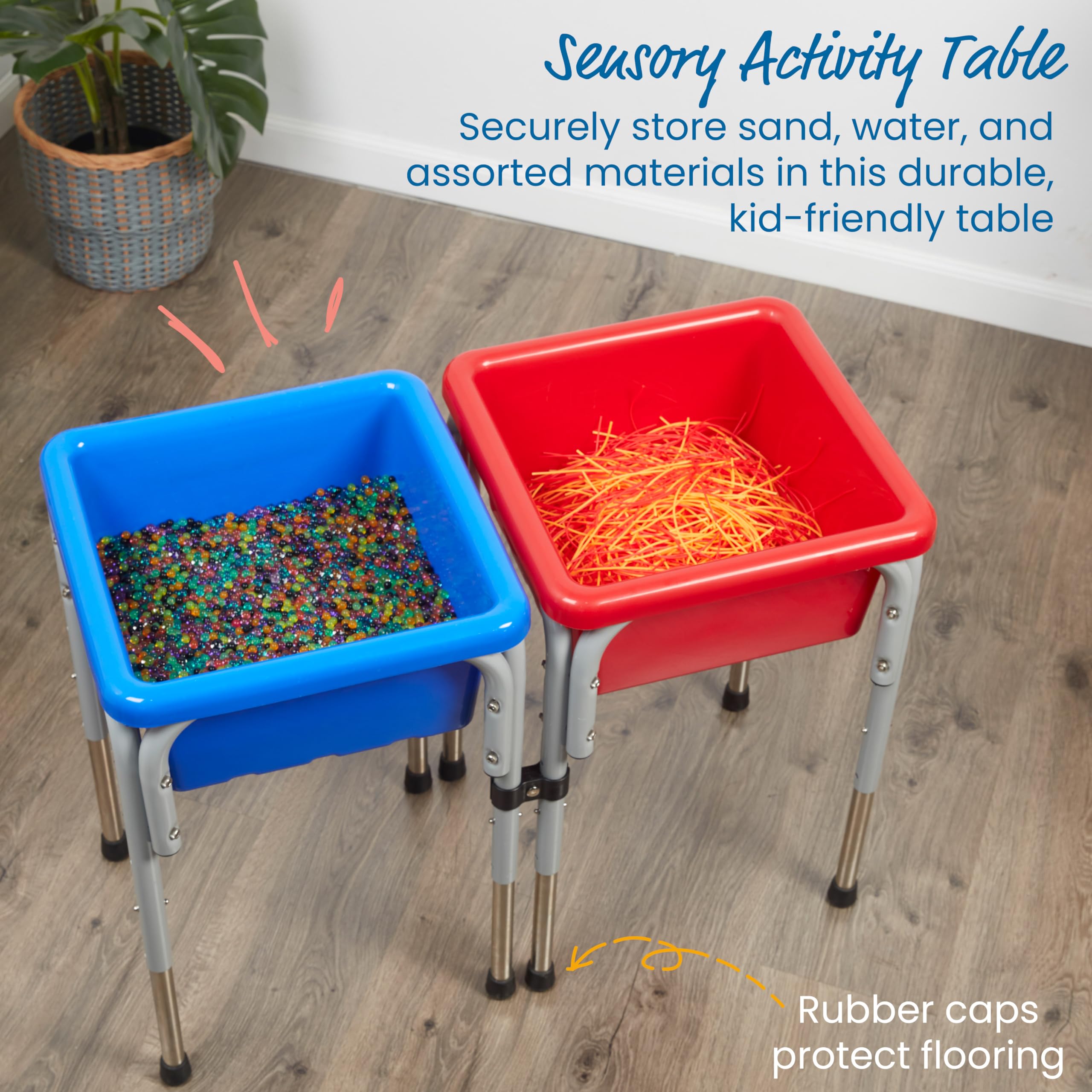 Foto 5 pulgar | Mesa De Juego Ecr4kids Con 2 Estaciones Ajustables Para Arena Y Agua - Venta Internacional.
