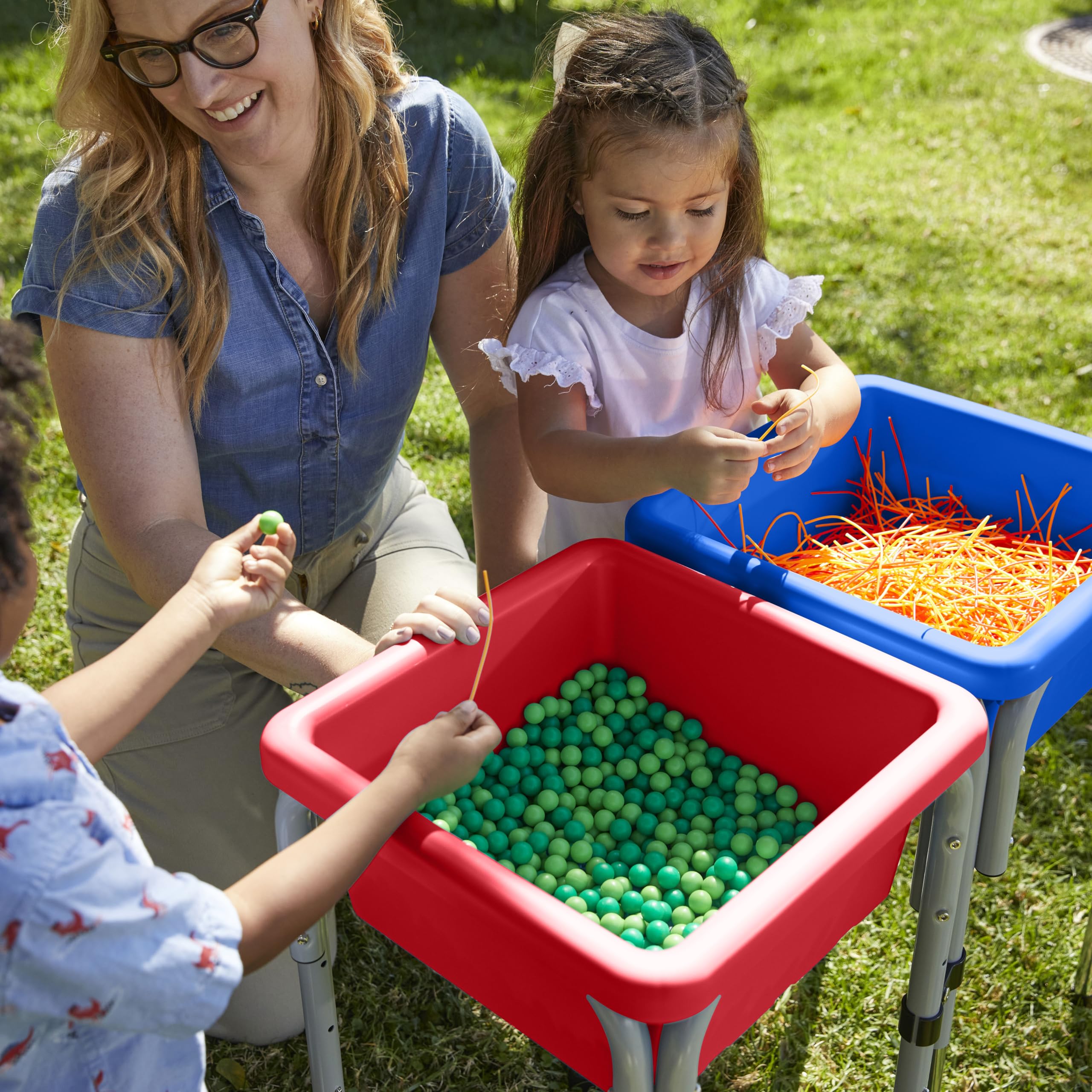 Foto 7 | Mesa De Juego Ecr4kids Con 2 Estaciones Ajustables Para Arena Y Agua - Venta Internacional.