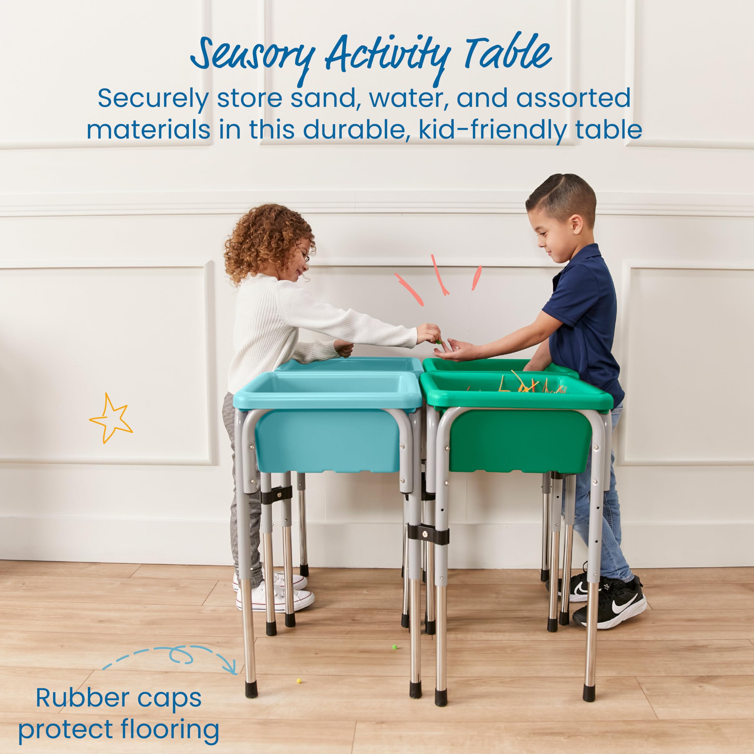 Foto 4 pulgar | Mesa De Juego Ajustable Con Arena Y Agua Ecr4kids De 4 Estaciones - Venta Internacional.