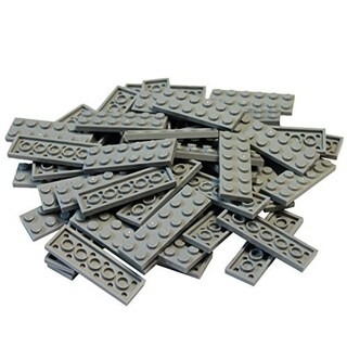 Foto 2 | Lego Parts: 2 X 6 Unidades, 50 Unidades, Color Gris Claro (gris Piedra Mediana) - Venta Internacional.