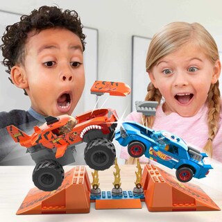 Foto 2 | Set De Construcción De Juguetes Mega Hot Wheels Monster Trucks Tiger Shark - Venta Internacional.