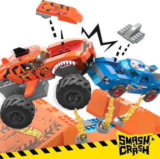 Foto 3 | Set De Construcción De Juguetes Mega Hot Wheels Monster Trucks Tiger Shark - Venta Internacional.