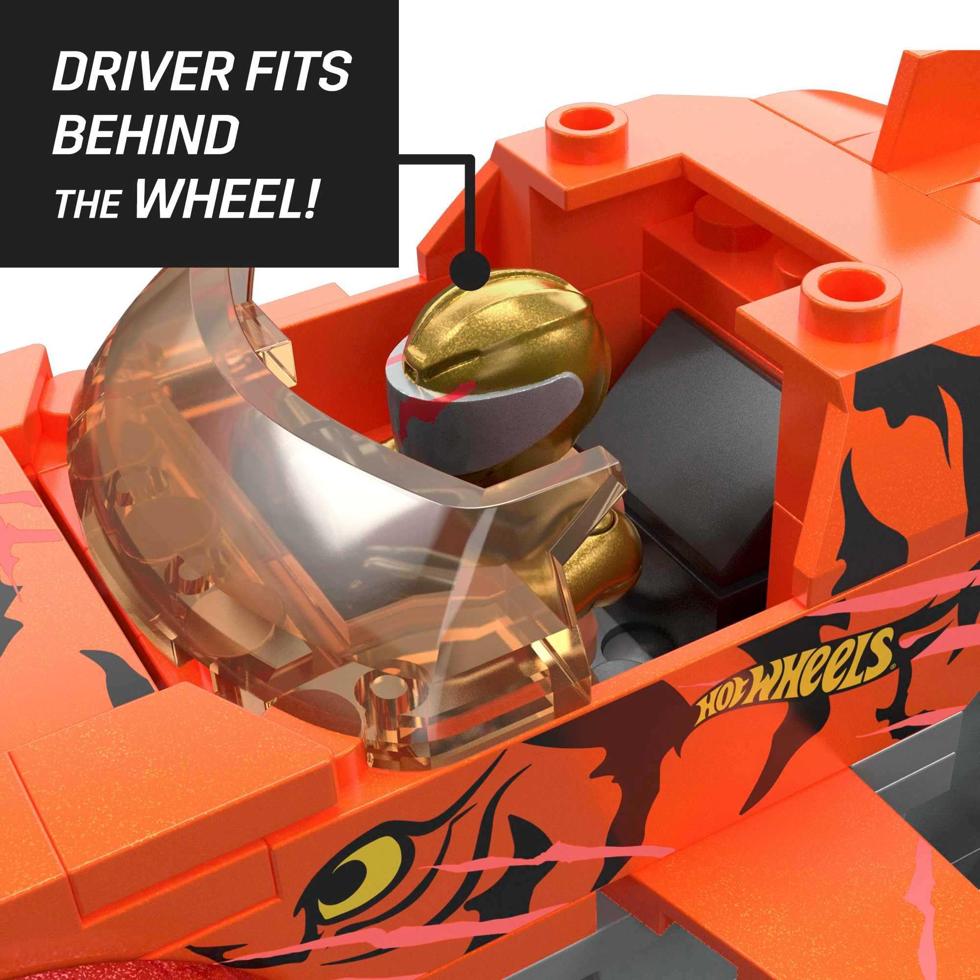 Foto 7 pulgar | Set De Construcción De Juguetes Mega Hot Wheels Monster Trucks Tiger Shark - Venta Internacional.