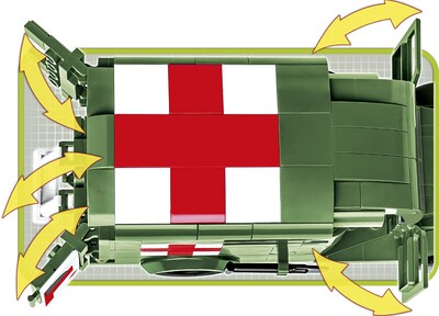 Foto 3 | Bloques De Construcción: Colección Histórica Cobi 1942 Ambulance Wc 54 - Venta Internacional.