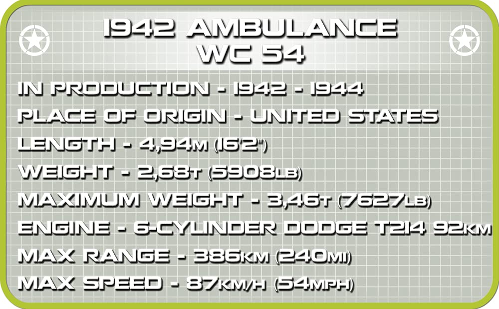 Foto 6 pulgar | Bloques De Construcción: Colección Histórica Cobi 1942 Ambulance Wc 54 - Venta Internacional.