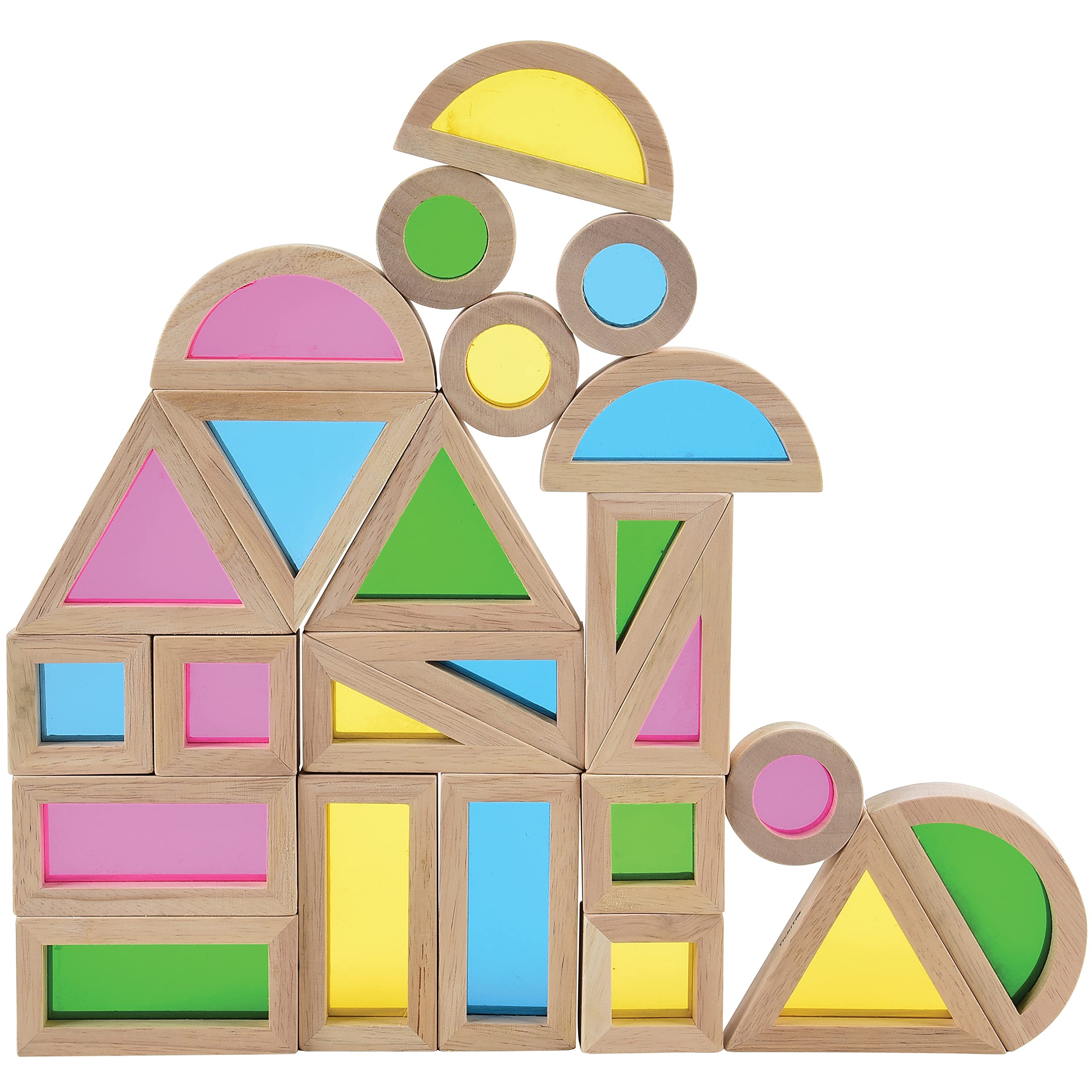 Foto 2 pulgar | Juego De 24 Piezas Building Blocks Constructive Playthings, Mezcla De Colores - Venta Internacional.