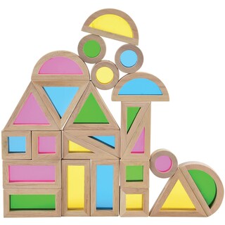 Foto 1 | Juego De 24 Piezas Building Blocks Constructive Playthings, Mezcla De Colores - Venta Internacional.