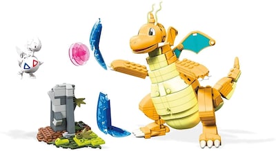 Foto 2 | Juguete De Construcción Mega Construx Pokémon Dragonite Contra Togetic - Venta Internacional.