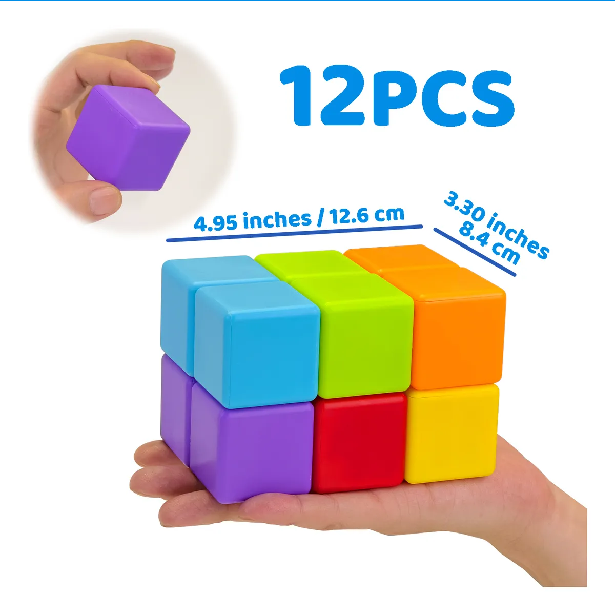 Foto 5 pulgar | Bloques Magnéticos Belug 12pz Colores