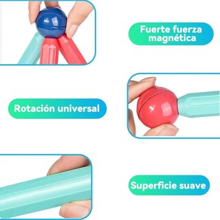Foto 4 | Bloques Construcción Belug 64pz Multicolor
