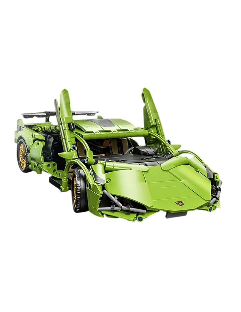 Foto 3 pulgar | Juego De Bloques De Construcción De Coches Deportivos 1280pz Verde