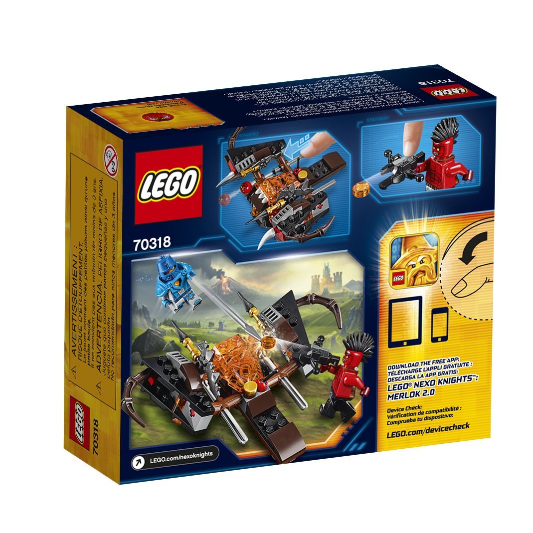 Foto 3 | Kit De Construcción Lego Nexo Knights 70318 The Glob Lobber, 95 Piezas - Venta Internacional.