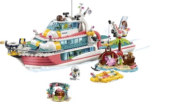 Foto 4 | Kit De Construcción De Barcos De Juguete Lego Friends Rescue Mission Boat 41381 - Venta Internacional.