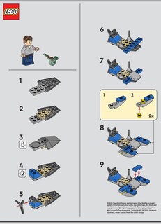 Foto 5 | Minifigura Lego Jurassic World Owen Con Swamp Speeder Y Raptor - Venta Internacional.