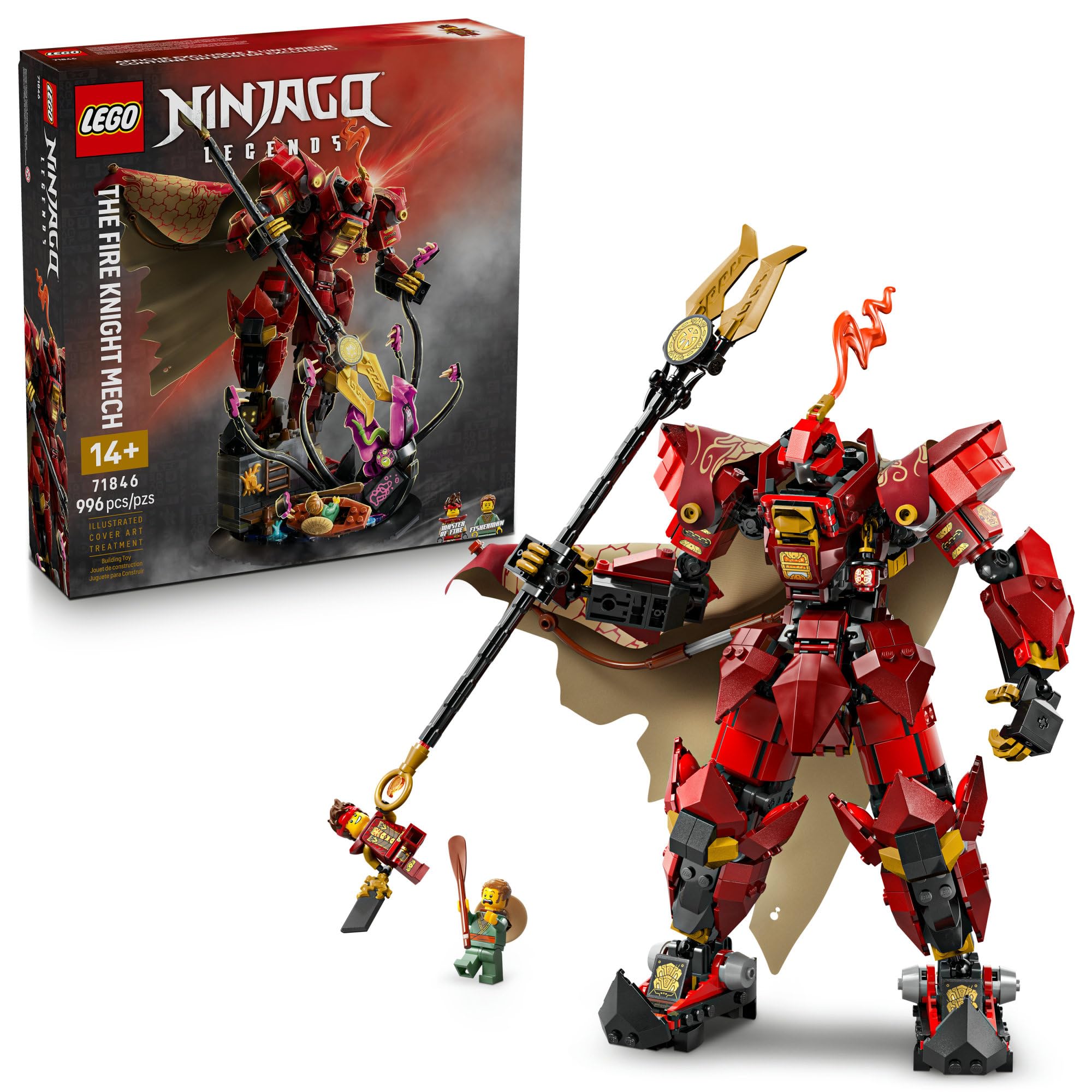 Foto 2 pulgar | Set De Construcción Lego Ninjago The Fire Knight Mech 71846 - Venta Internacional.