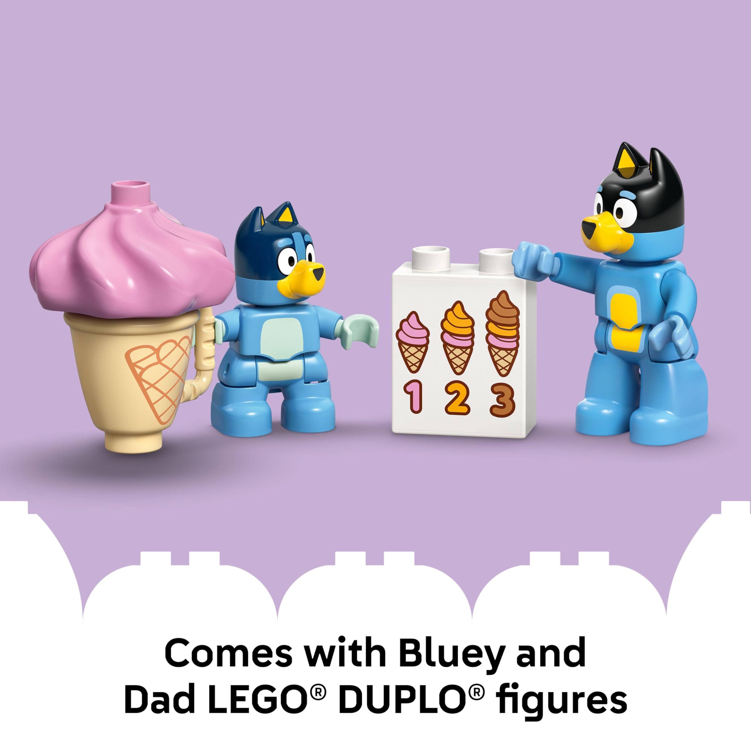 Foto 6 | Ice Cream Trip De Juguete Lego Duplo Bluey Con Figura De Bluey De Más De 2 Años - Venta Internacional.