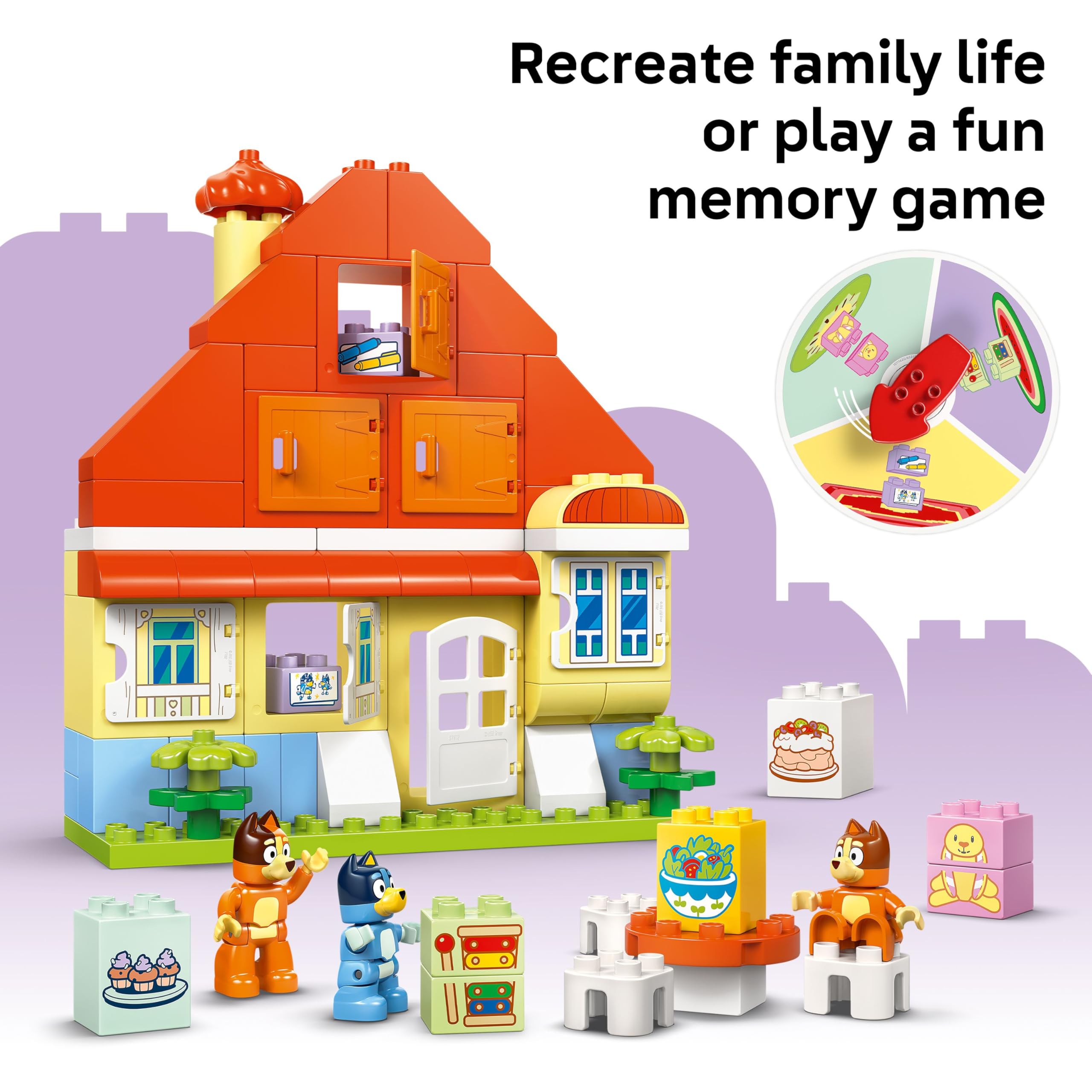 Foto 6 pulgar | Juguete Lego Duplo Bluey's Family House Con Juego De Memoria 10459 - Venta Internacional.