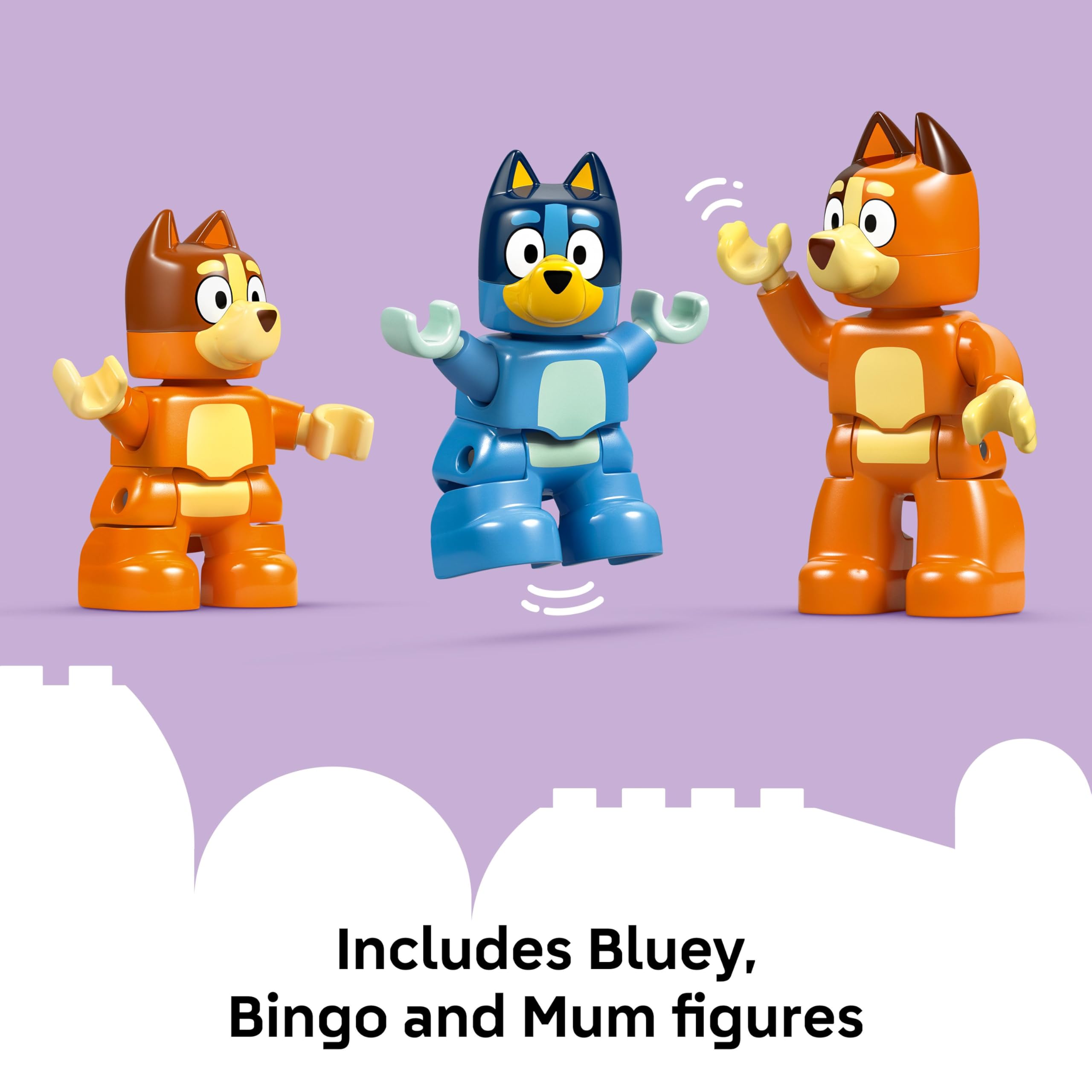 Foto 6 | Juguete Lego Duplo Bluey's Family House Con Juego De Memoria 10459 - Venta Internacional.