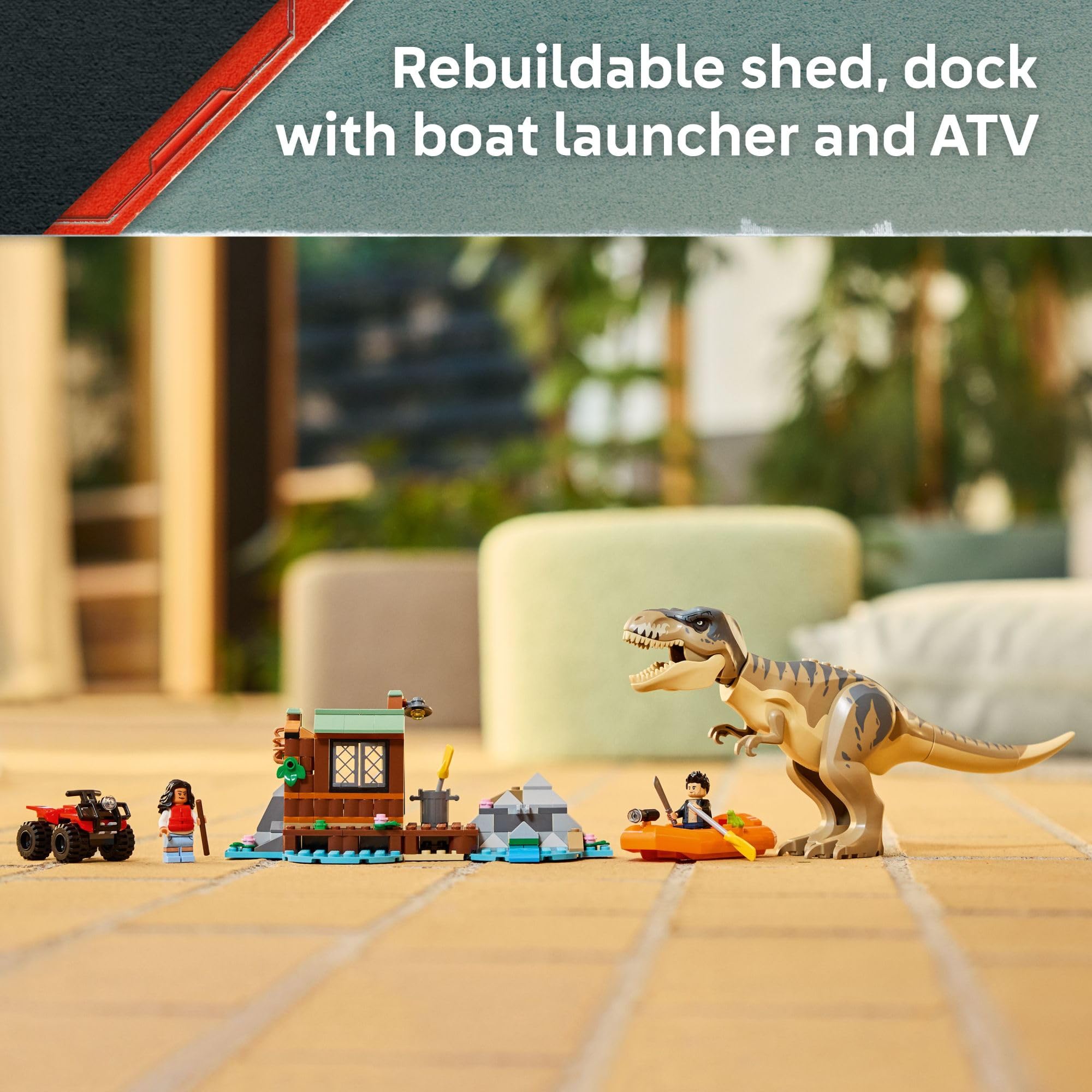 Foto 4 pulgar | Juguete De Construcción Lego Jurassic World T. Rex River Escape 76975 - Venta Internacional.