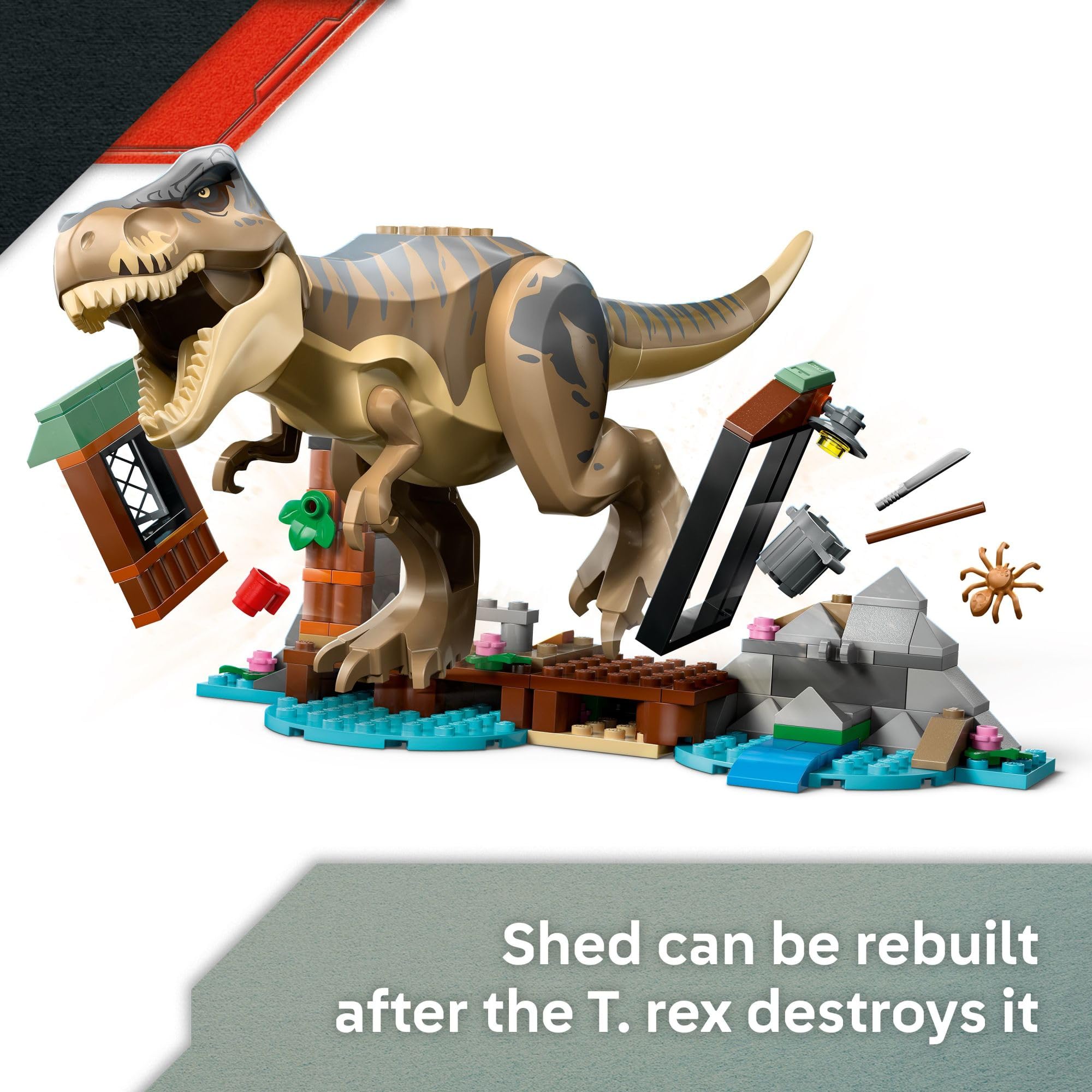 Foto 6 pulgar | Juguete De Construcción Lego Jurassic World T. Rex River Escape 76975 - Venta Internacional.