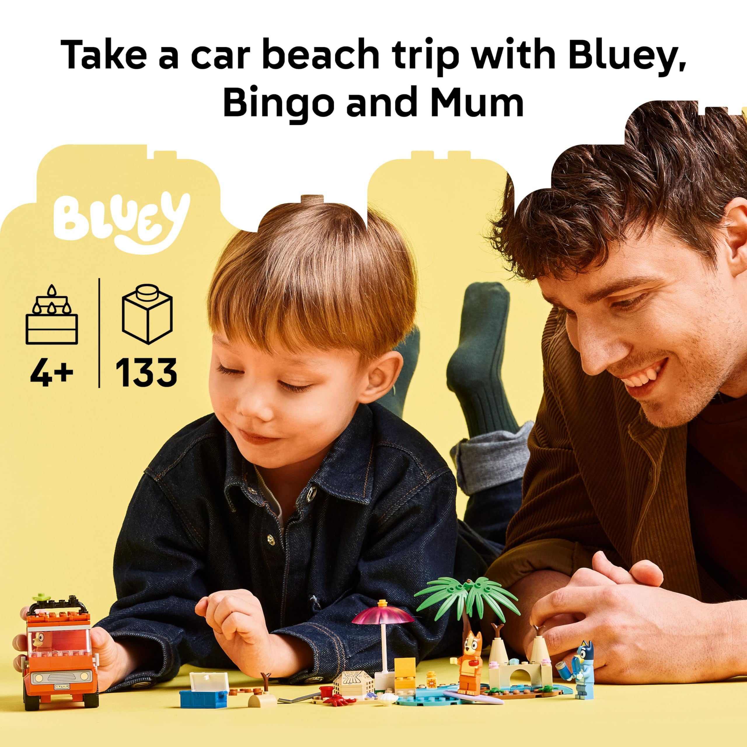 Foto 3 pulgar | Juguete Lego Bluey: Bluey's Beach & Family Car Trip 11202  Más De 4 Años - Venta Internacional.