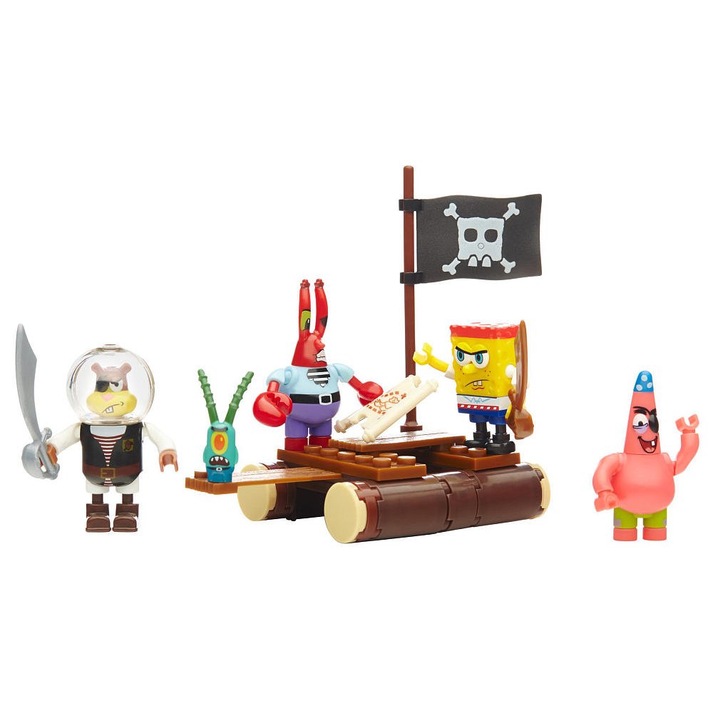 Foto 2 pulgar | Paquete De Figuras Mega Bloks Con Temática Pirata De Bob Esponja - Venta Internacional.