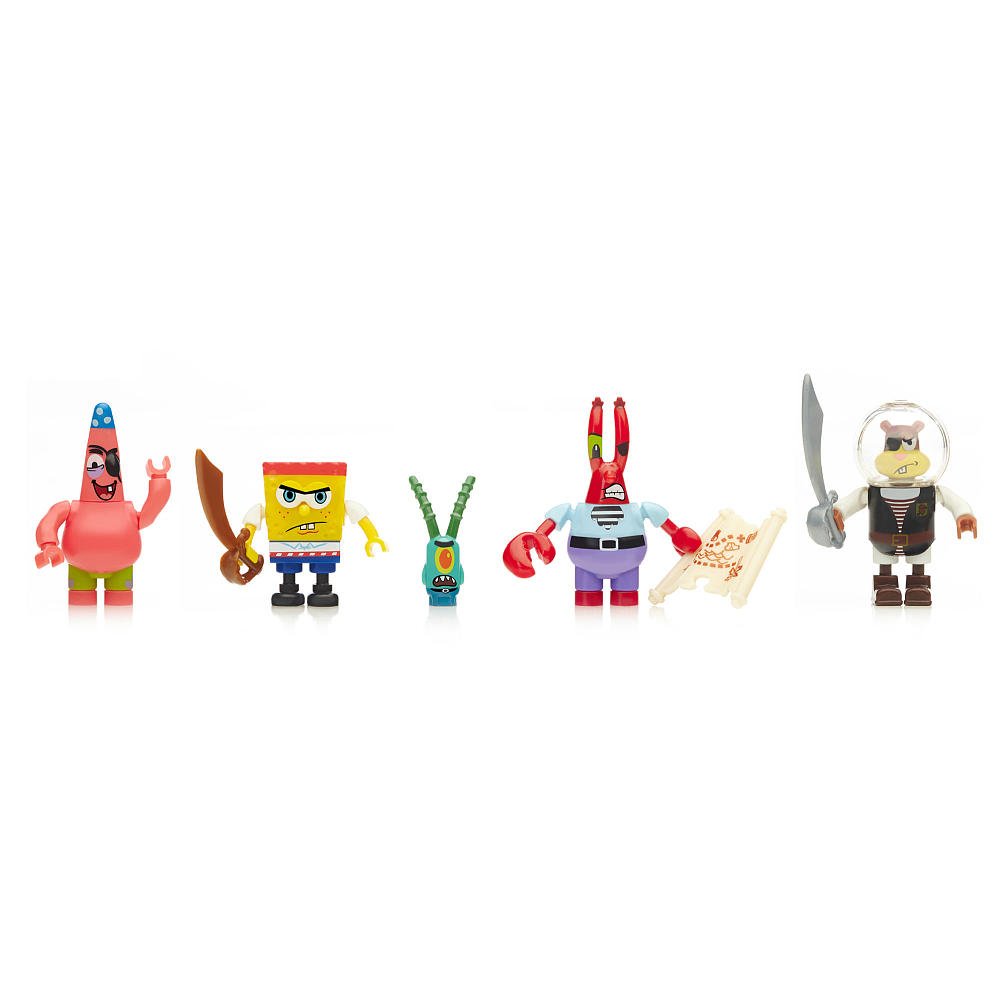 Foto 3 pulgar | Paquete De Figuras Mega Bloks Con Temática Pirata De Bob Esponja - Venta Internacional.